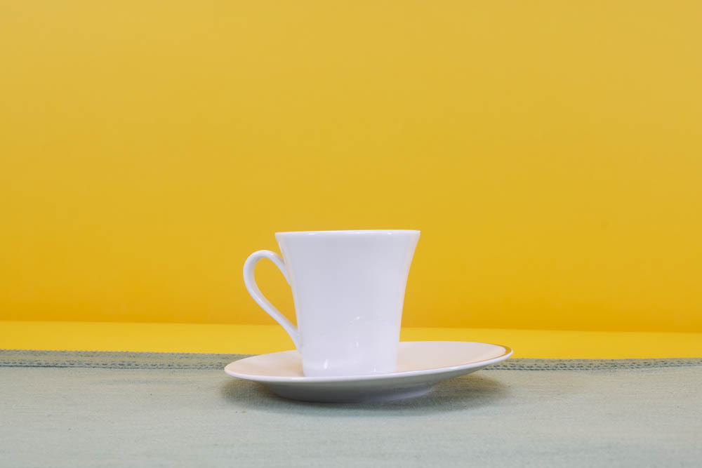 C- Sous-tasse à café Elipse argent